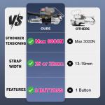 6KN Tension Pneumatic Plastic Strapping Tool PET Belt Packing 25mm 32mm PET Tape