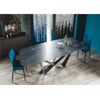 Buy cheap Customized Size Marble Dining Table Square Shaped Living Room Furniture product