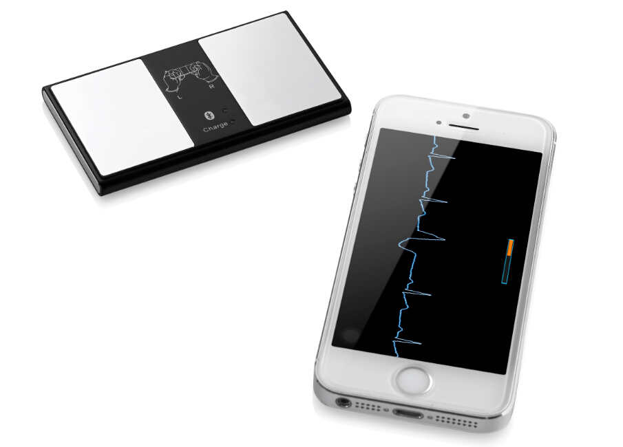 Wireless Bluetooth EKG Telemedicine Device, Android & IOS supported, Single-lead ECG Event Recorder Wecardio