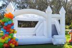 White Inflatable Bouncer Adult Wedding Party Bouncing Castle Kids Bounce Jump