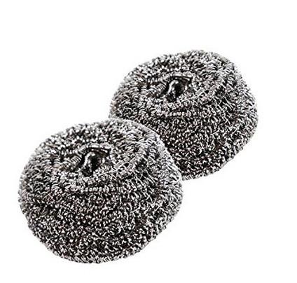 Round Shape Stainless Steel Cleaning Ball , Harmless To Skin Stainless Steel