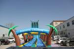 Super long tropical rainforest slide WSS-276/0.55mm PVC Material For Adults