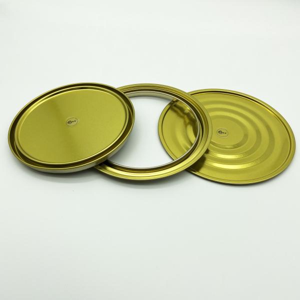 Buy cheap 4L 165mm Tin Paint 0.23mm Round Gold Lacquer Metal Can Lids from wholesalers
