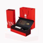 Rigid Magnetic Closure Cardboard Display Box Champagne Whisky Wine Bottle
