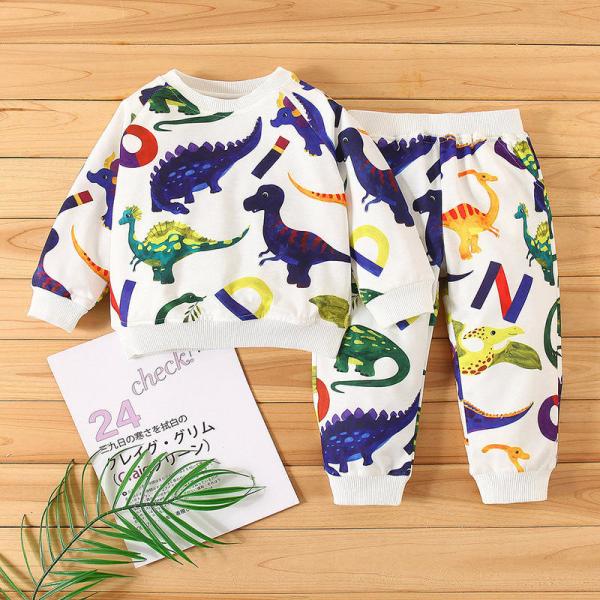 Buy cheap Boys Children'S Casual Suit Dinosaur Cartoon Printed from wholesalers