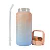 Buy cheap Unisex Sports Silicone Water Bottle Customized Logo 2000ml Water Bottle With Straw from wholesalers