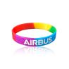 Buy cheap Segmented Sports Silicone Wristbands Debossed In Fill Colors For Women Men from wholesalers