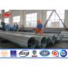 Buy cheap Conical 5mm Steel Transmission Poles 17m Height Three Sections 510kg Load Bitumen from wholesalers