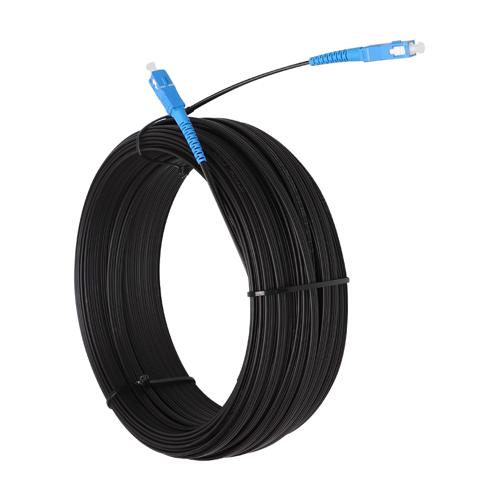 Jumper Outdoor FTTH Drop Cable , G657A Fiber Optical Patch Cord