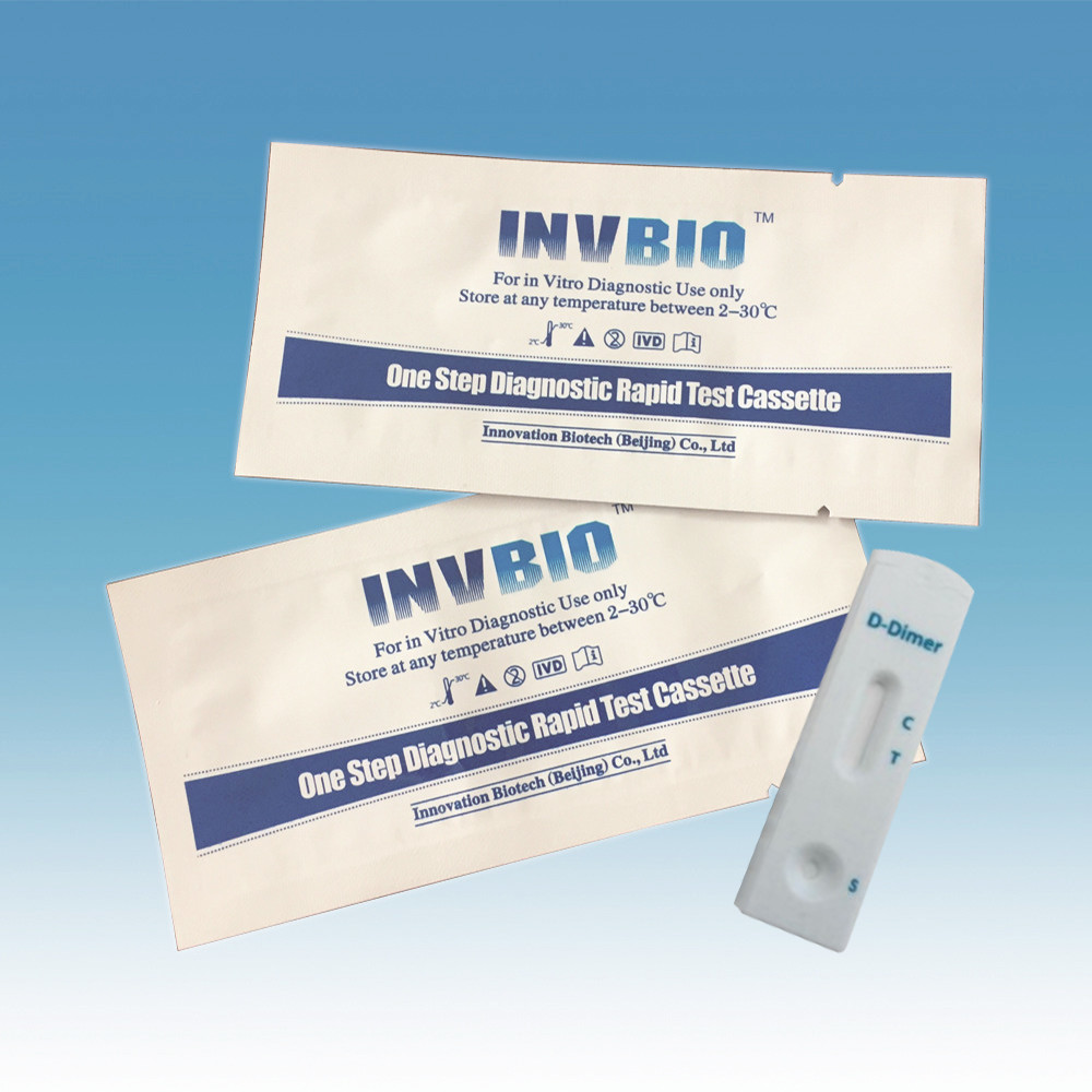 Whole Blood Serum Plasma D-Dimer Rapid Test Device qualitative detection