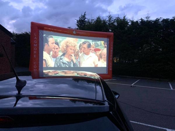 Quality 7 M Long Portable Outdoor Inflatable Movie Screen For Outdoor Cinema for sale