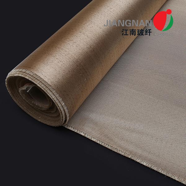 Buy cheap Caramelized Heat Treated Fiberglass Fabric Smoke Free 0.8mm Thickness from wholesalers