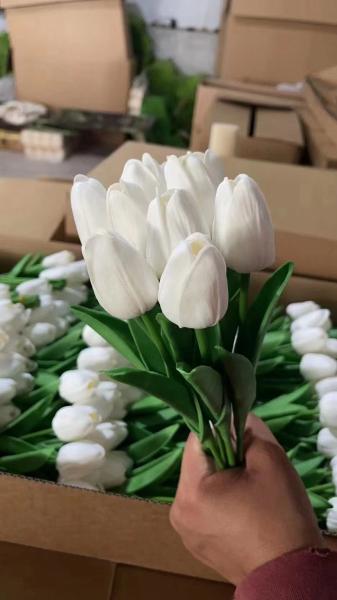 Buy cheap Best sell Wedding Decorative PU Real Touch Tulip Rose Flowers Tulips Artificial Flower from wholesalers