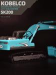 Shen Steel SK200 Excavator Model KOBELCO Original Simulation Metal Alloy Car