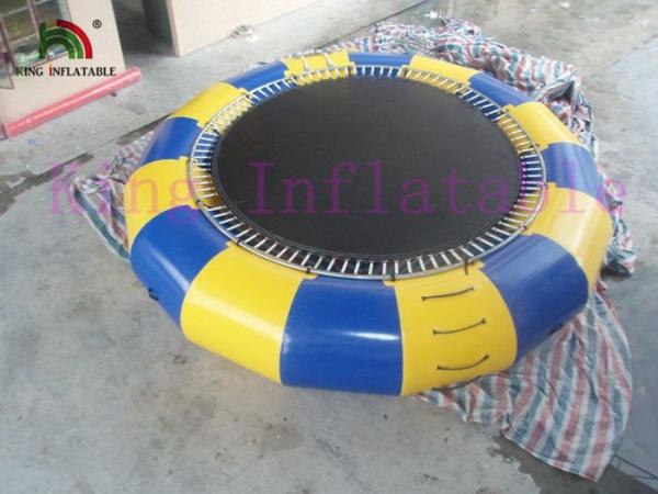 Buy cheap 5m Diameter 0.9mm PVC Tarpaulin Bouncer Trampoline Inflatable Water Toy For Water Park from wholesalers