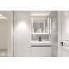 Buy cheap Stylish Pure White Bathroom Sink Cabinet Stainless Steel Corrosion Proof from wholesalers