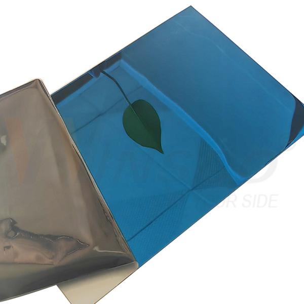 SS 201 Stainless Steel Sheet Cold Rolled 1.2mm 1.5mm Sapphire Blue Mirror