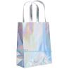 Buy cheap Holographic Foil Paper Gift Bags With Handles, Reusable Iridescent Gift Bags For Baby Shower, Birthday, Wedding from wholesalers