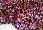 4 Way Stretch Burnout Velvet Fabric 95% Polyester 5% Spandex Fabric For Garment