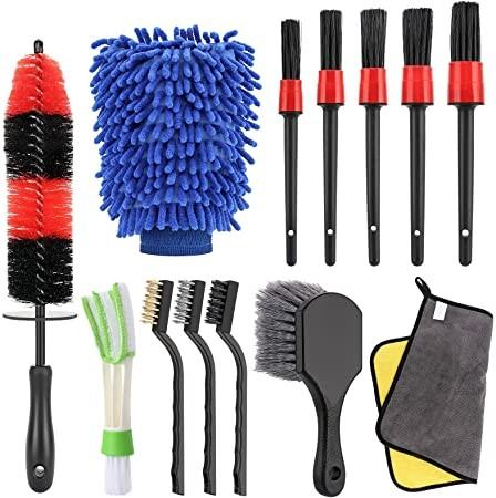 Buy cheap 13pcs Car Cleaning Brush Kit With Polypropylene Detailing Brush from wholesalers