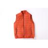 Buy cheap Windproof lightweight orange Mens Black Puffer Gilet 100% Polyester from wholesalers