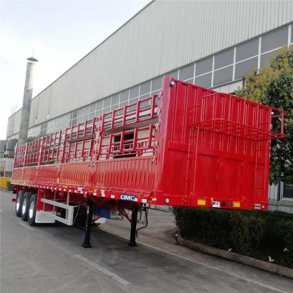 Buy cheap 50 Ton Dry Cargo Tri Axle CIMC Storehouse Fence Semi Trailer from wholesalers