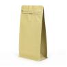 Buy cheap side gusset kraft paper flat bottom tea pouch 1kg coffee packaging zipper bag with valve from wholesalers