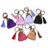 Buy cheap Handhold Purple Polyester Mini Coin Bag Keychain Laser Logo ROHS Approved from wholesalers