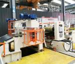 Hydraulic 15kw 3x1350mm Steel Coil Slitting Machine With Recoiler