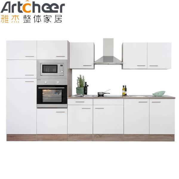 Buy cheap Modern Style Melamine Finish Plywood Carcase Kitchen Cabinet with Tall Cabinet Unit from wholesalers