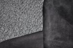 Grey lambsuede and suede composite
