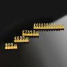 Buy cheap 3D Metal Luxury Jewelry Price Cubes Retail Price Display Tags from wholesalers