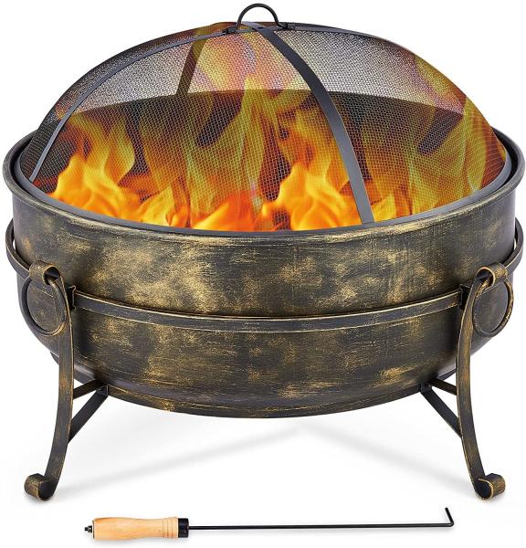 Buy cheap 31 Inch Outdoor Brazier Charcoal Burning Fire Pit For Patio Backyard Camping from wholesalers