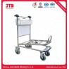 Buy cheap Double Layers Airport Baggage Trolley Hotels Four Wheel Trolley Cart from wholesalers