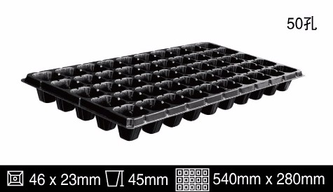 Nursery tray lids type and hips plastic seeding tray