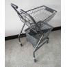 Buy cheap Japanese Style Supermarket Steel Folding Shopping Basket Trolley / Push Cart from wholesalers