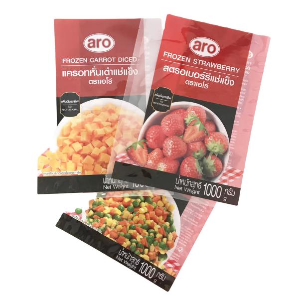 Buy cheap For Food Packaging Three Side Sealed Bag Frozen Vegetable Fruit Packing Bags Vacuum Plastic Bags from wholesalers