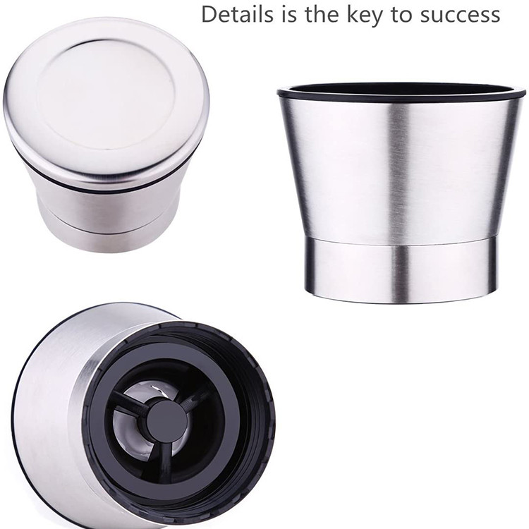 2 In 1 258g 220mm 80ml Stainless Steel Salt Grinder