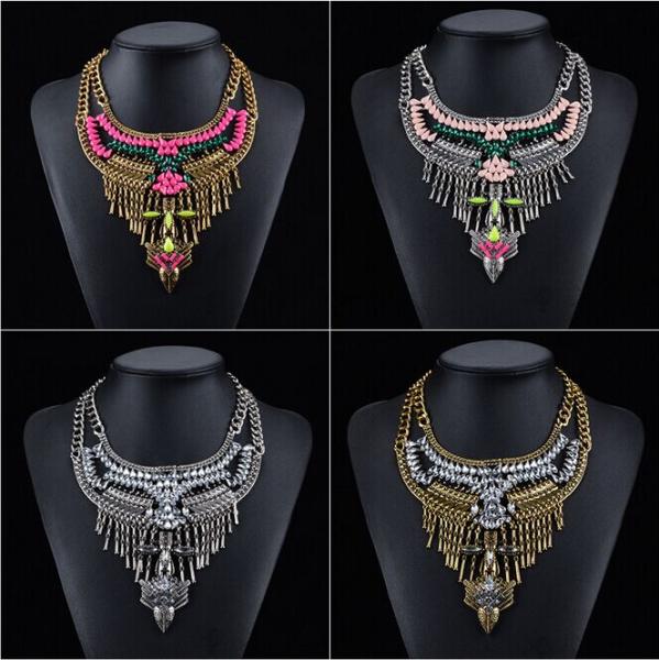 Buy cheap 2015 new design hot sale factory wholesale fashion statement necklace, OEM necklace for wo from wholesalers