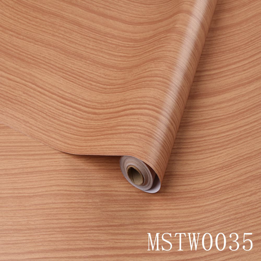 Modern Style PVC Natural Embossed Wood Grain Self Adhesive Decorative Wallpaper Sticker oak wood wallpaper