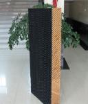 Poultry farm evaporative cooling pad with black/green/yellow coating