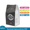 Buy cheap Black Coffee Bags Custom Aluminum Foil Flat Bottom Pouch Bag For Coffee Packaging Zipper from wholesalers