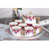 Buy cheap Porcelain Ceramic 15% 24K Matte Gold 200cc Bone China Tea Cups Set from wholesalers