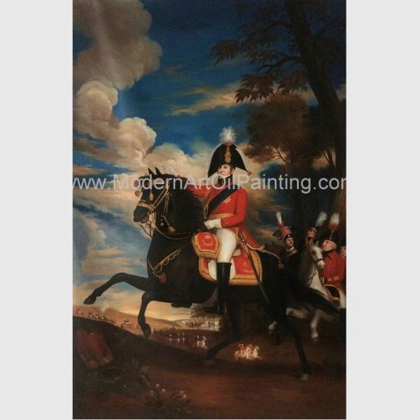 Buy cheap Framed People Oil Painting Handmade Napoleonic War Paintings 60 X 90 Cm from wholesalers