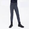 Buy cheap Quick Drying Childrens Horse Riding Tights Knee Silicone Navy Blue Riding Leggings from wholesalers