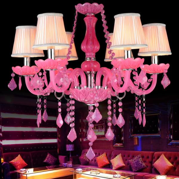 Buy cheap Pink Crystal Chandelier Low Price For Bar Foyer Living room Decor ( WH-CY-22) from wholesalers