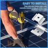 Buy cheap Hot Dip Galvanized 40mm Mid Clamp For Solar Panels High Rigidity from wholesalers