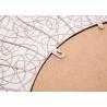 Buy cheap Modern Home Decor Round Mirrored Wall Art Rose Gold Hollowed-out Metal Frame from wholesalers