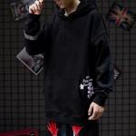 BEIANJI S 3XL Running Sports Floral Print Hoodie Oversized