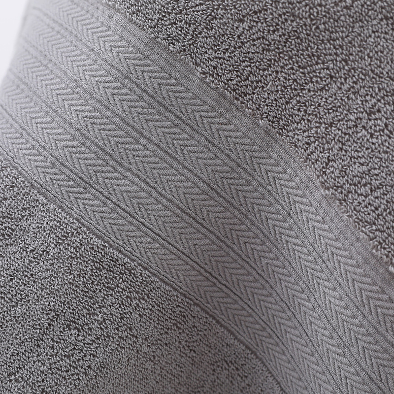 Popular Jacquard Style 100% Pure Cotton Antibacterial Bath Towel for Soft and Durable